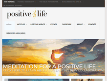 Tablet Screenshot of positivelife.ie