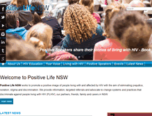 Tablet Screenshot of positivelife.org.au